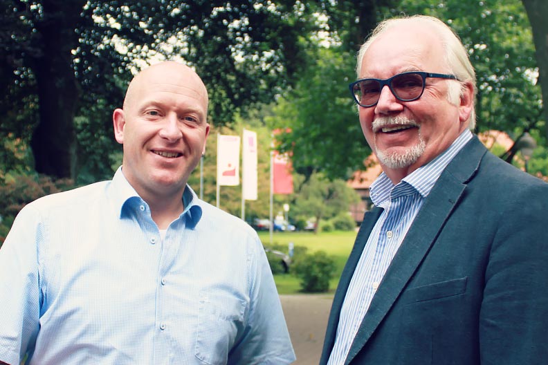 Heinz-Hermann Witte, Vorsitzender (r.) und Carsten Maaß, Stellvertretender Vorsitzender (li.)