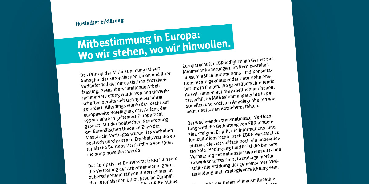 Voransicht der Hustedter Erklärung